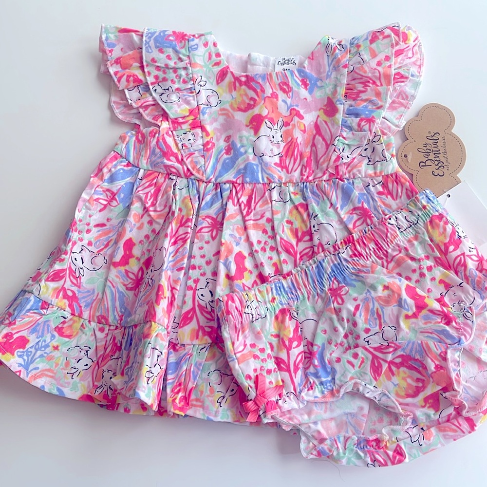Bunny Dress and Diaper Cover